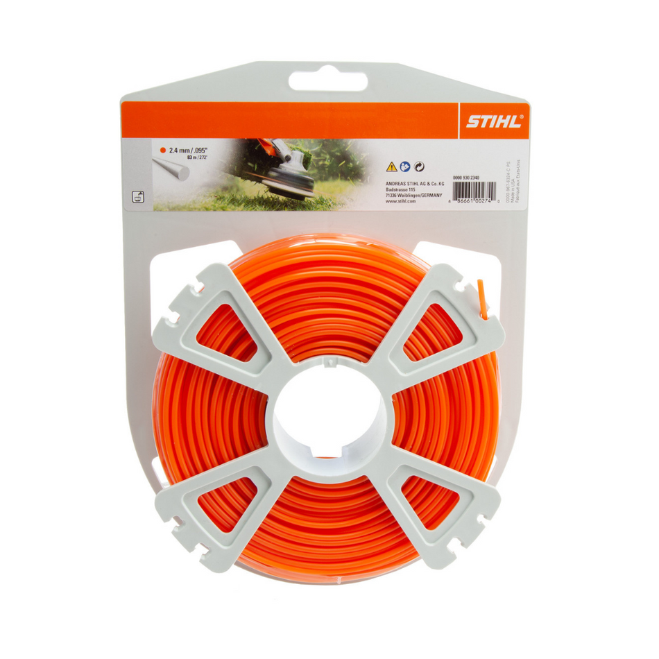 Stihl 00009302340 Nylon Line 2.4mm x 83m Round Orange