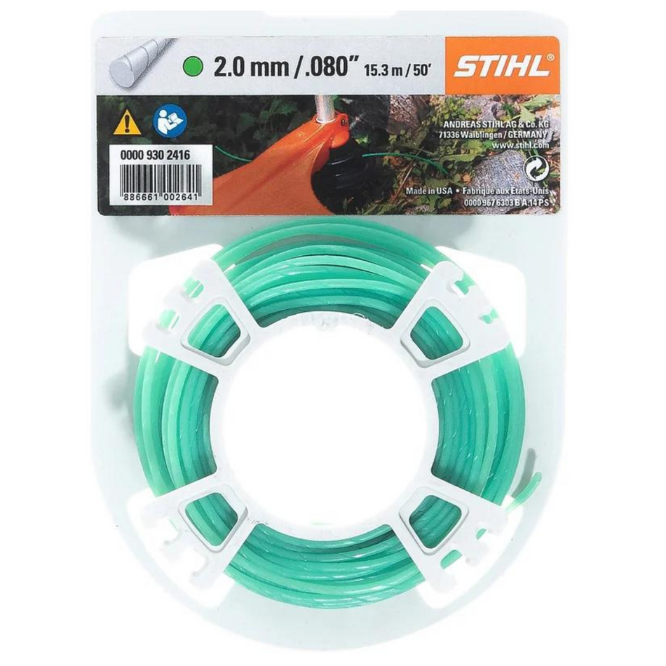 Stihl 00009302416 Nylon Line 2.0mm x 14m Round Green