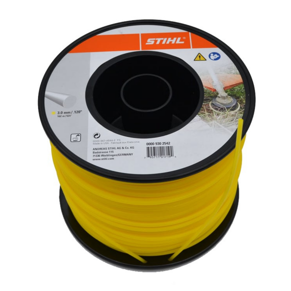 Stihl 00009302542 Nylon Line 3.0mm x 162m Round Yellow