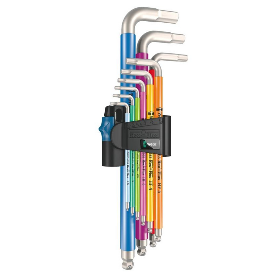 Wera 05022699001 Multicolour Hex Key Set Stainless Steel 9pc