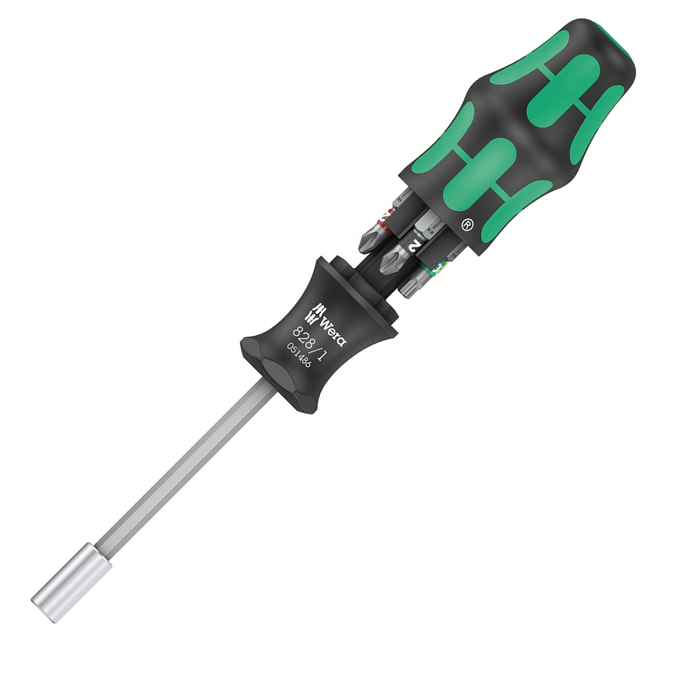 Wera 05051510001 Kompakt Screwdriver c/w Bits 7pc