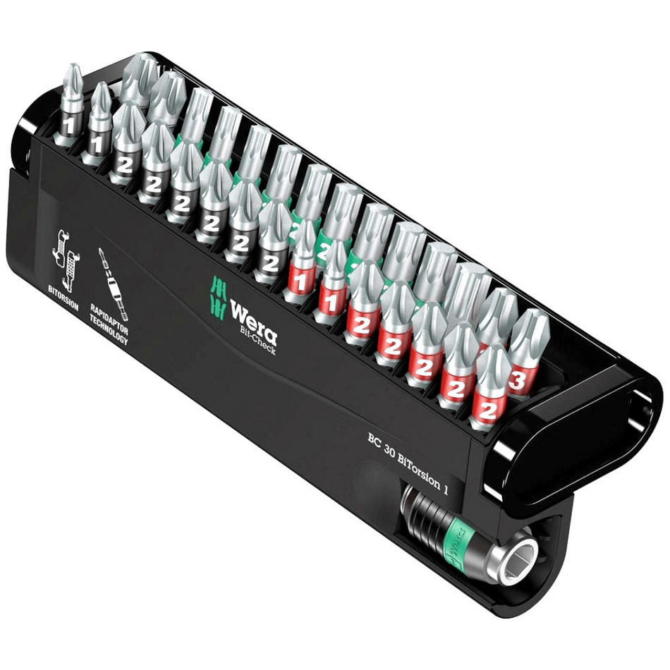 Wera 05057430001 Bitcheck 30 Bi-Torsion Set 30pc