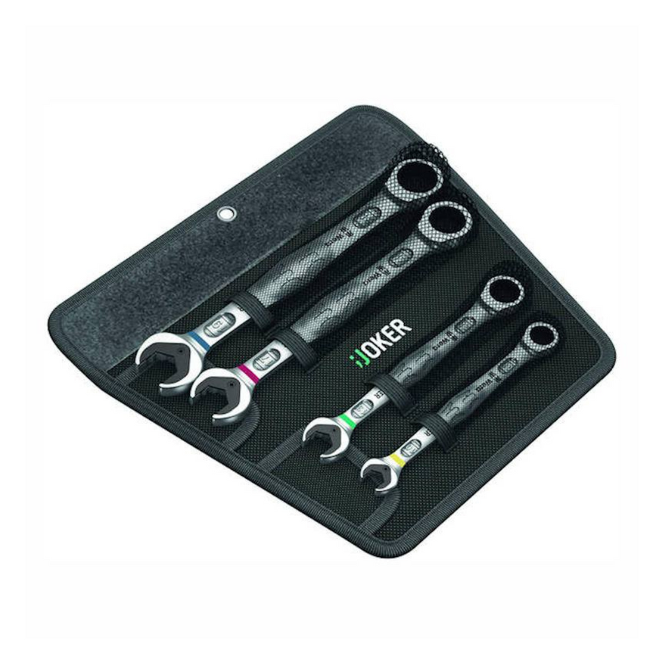 Wera 05073290001 Joker Ratchet Combi Spanner Set 4pc