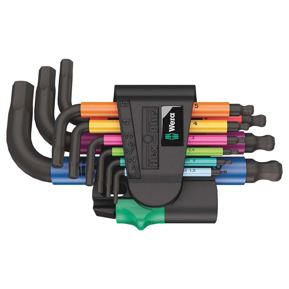 Wera 05133164001 Multicolour Hex Key Set Short 9pc