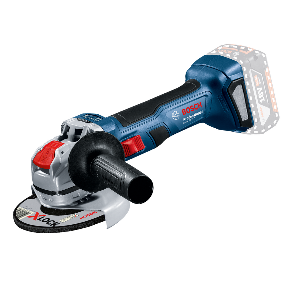 Bosch GWX18V-7 18v Brushless X-Lock Mini Grinder 115mm Body Only 06019H9104