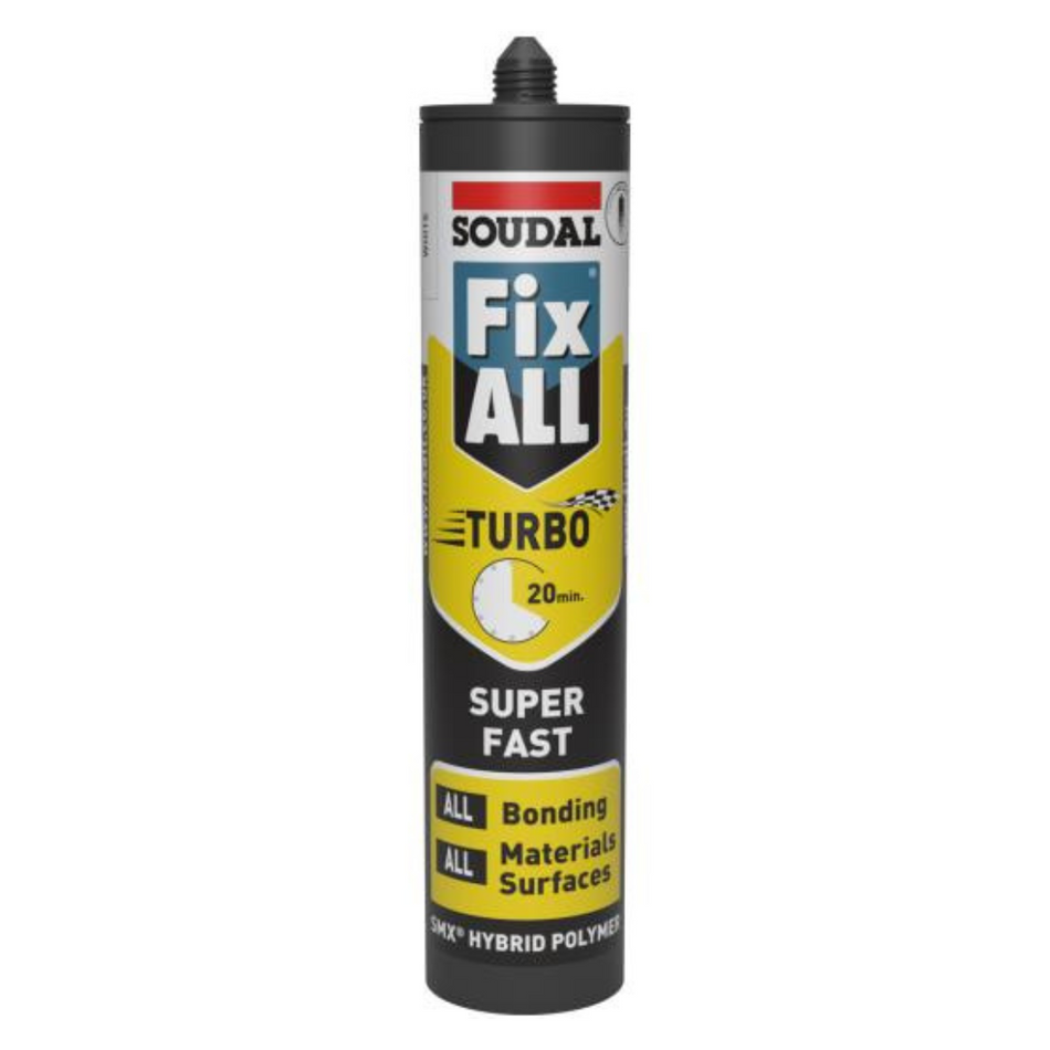 Soudal 122236 Fix All Turbo Super Fast White 290ml