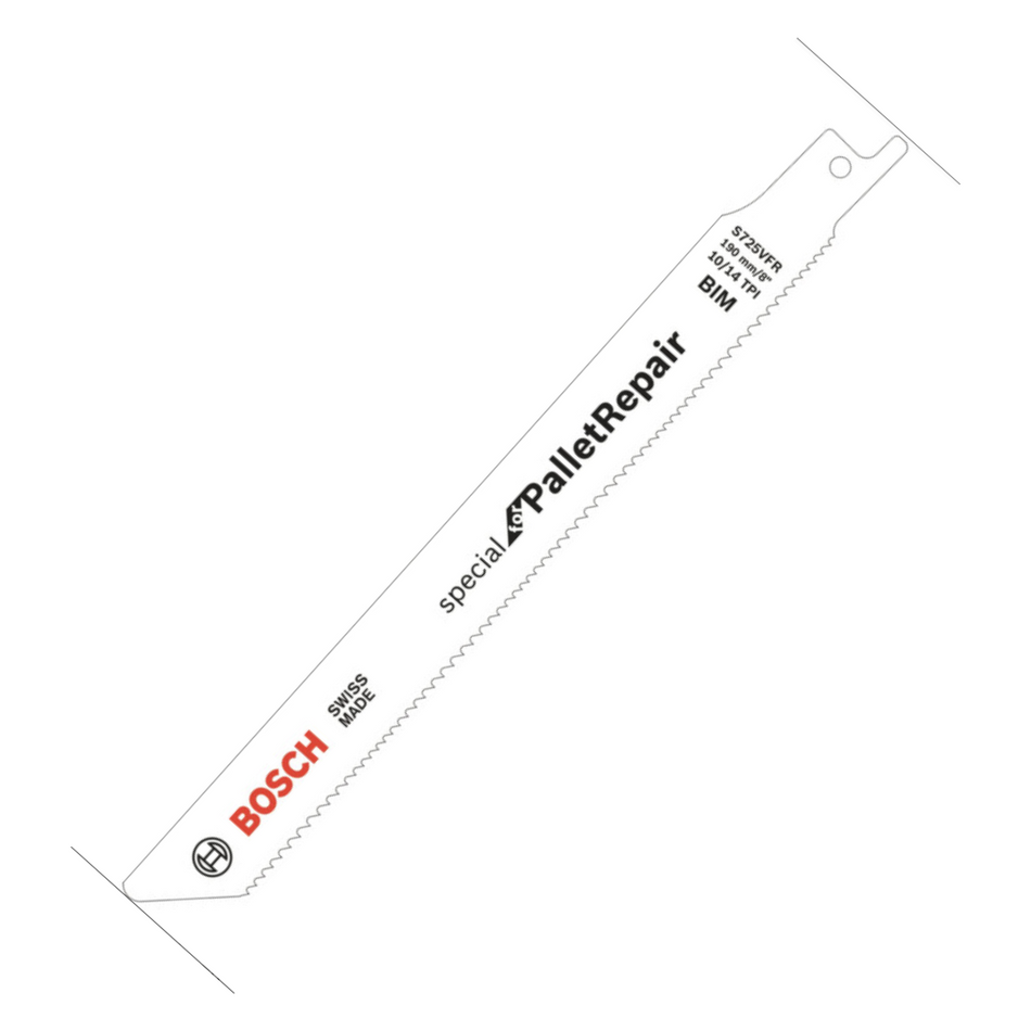 Bosch 2608658035 S725VFR BIM 190mm Reciprocating Blade Special for Pallet Repair 200 Pack