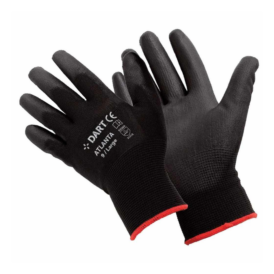 Black PU Gloves