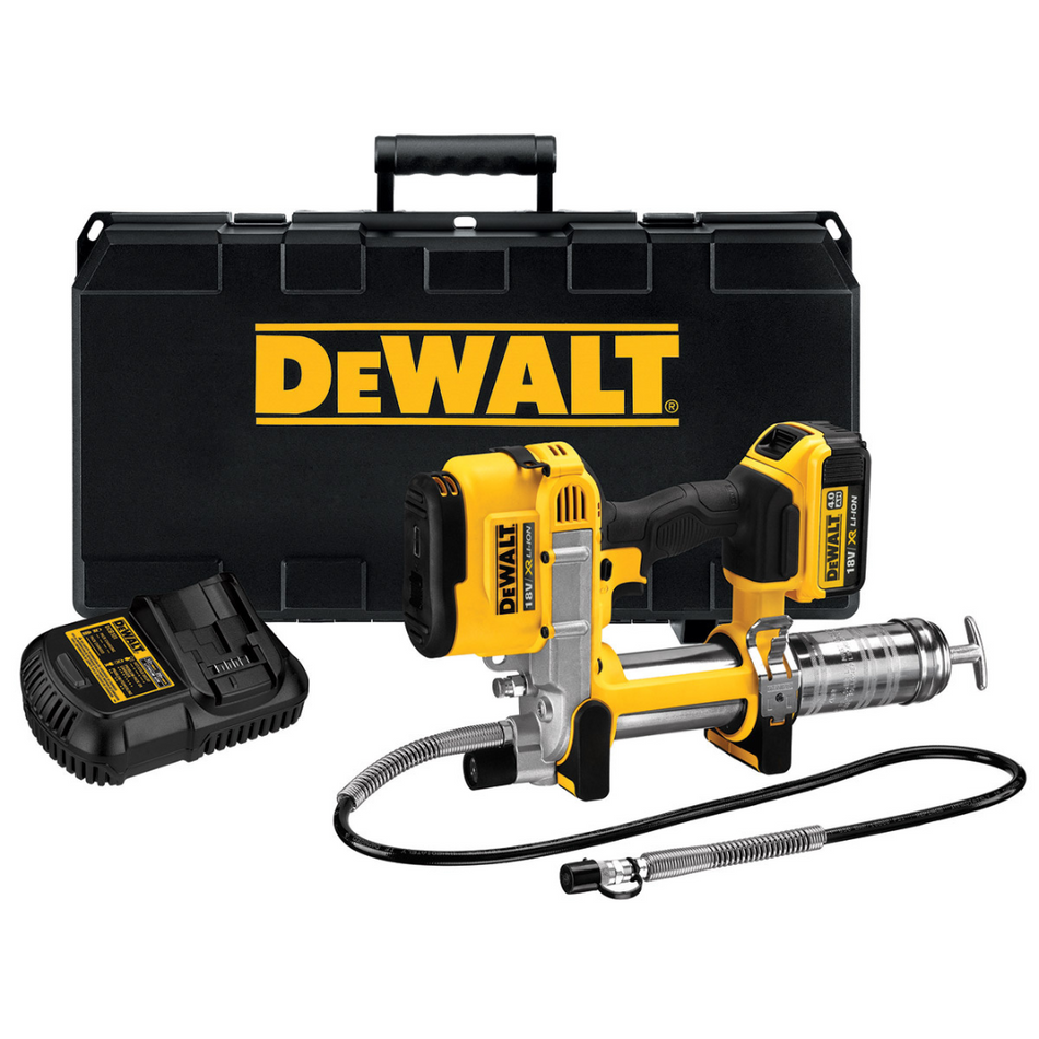 Dewalt DCGG571M1 18v XR Grease Gun with 1 x 4Ah Battery