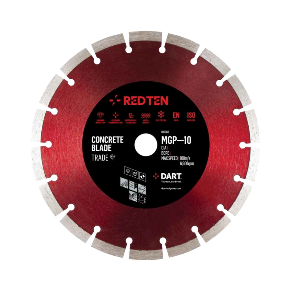 Dart Red Ten NGP-10 12" Diamond Blade 300mm x 20mm Bore