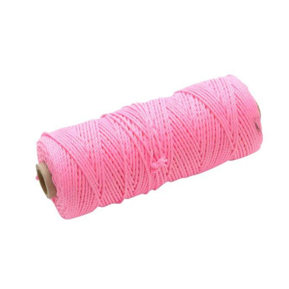 Faithfull FAIBLHVP Hi-Vis Nylon Brick Line 100m - Pink