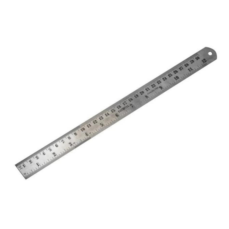 Faithfull FAIRULE300SS Stainless Steel Rule 300mm 12" x 25mm