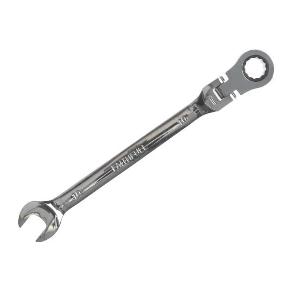 Faithfull FAISPARAT10 Ratchet Combination Spanner Flex Head CV 10mm