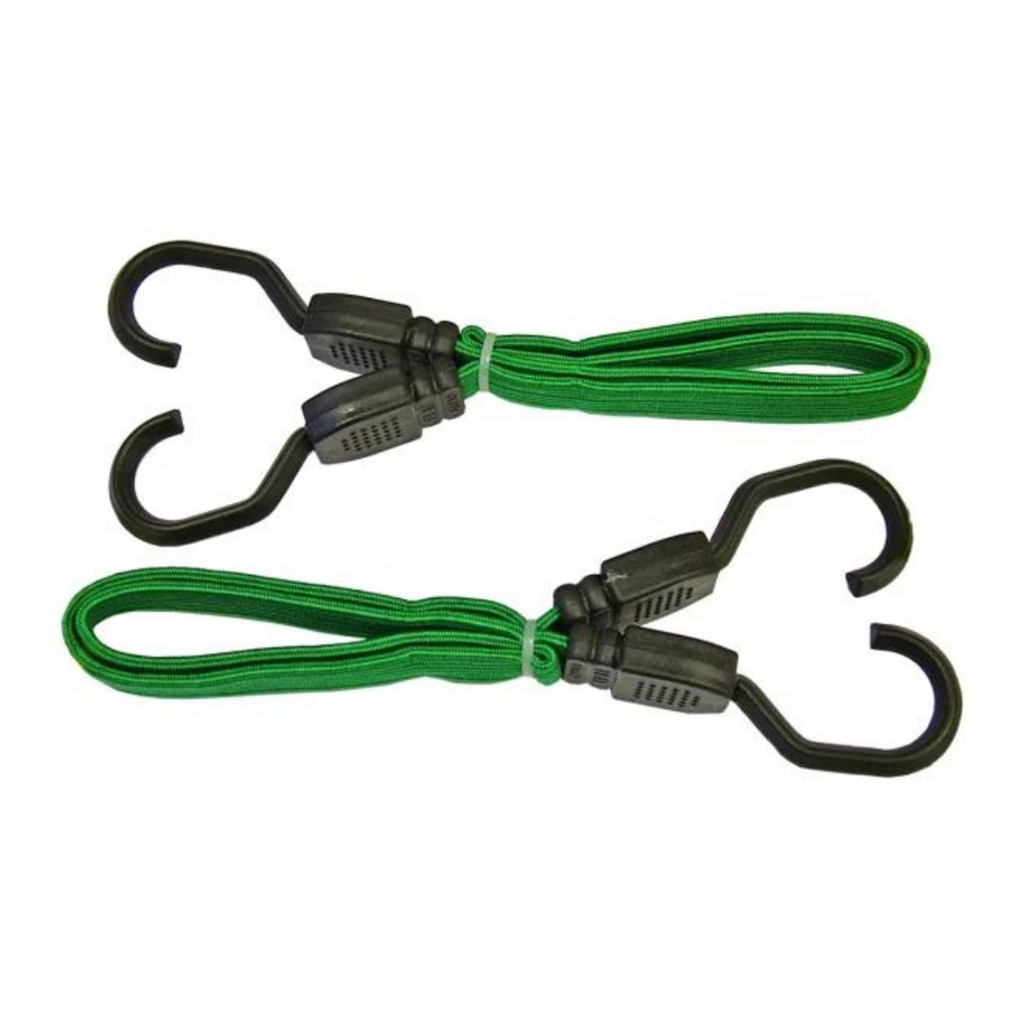 Faithfull FAITDBUNG24 Flat Bungee Cords (2) 24" Racing Green