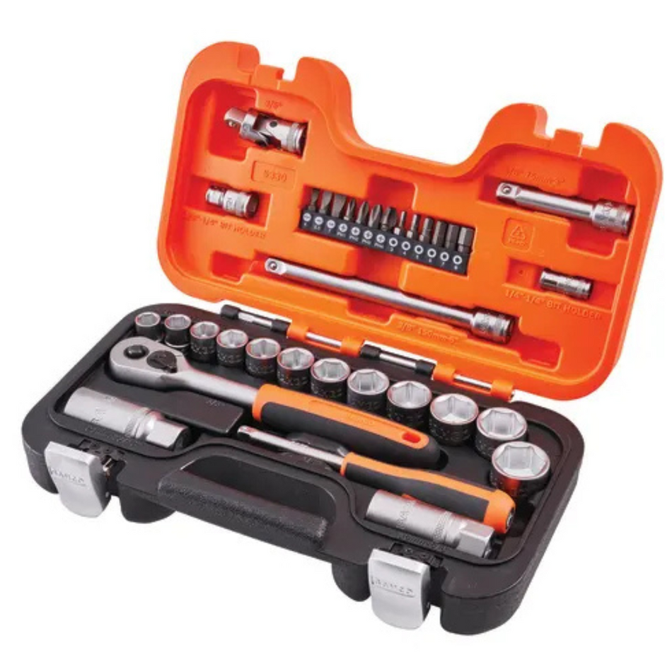 Bahco XMS24SS38 3/8" Drive Socket Set 34 Piece